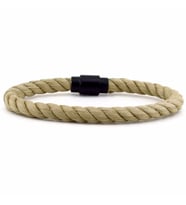 KREM RENGİ KALIN HALATLI ERKEK BİLEKLİK BT017