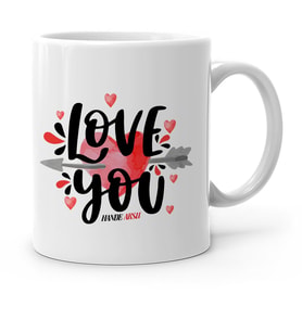 BK Gift Kişiye Özel Seni Seviyorum Beyaz Kupa Bardak  2