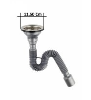Çöpmak Evye Sifonu flexi Gövde Sifonu Tahliye Ø 50mm