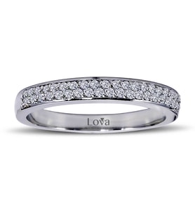 Lova 0,20 Karat Pırlanta Yarımtur Yüzük - 1020217