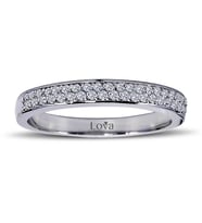 Lova 0,20 Karat Pırlanta Yarımtur Yüzük - 1020217