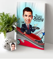 BK Gift Kişiye Özel Host Karikatür Kanvas Tablo 30x50cm