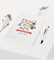 BK Gift Kişiye Özel Matematik Öğretmeni Temalı Beyaz Defter Kalem Hediye Seti - 5