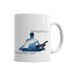 Breathe In Breathe Out Kupa Bardak Porselen