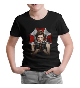 Resident Evil - The Final Siyah Çocuk Tshirt
