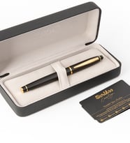 Kişiye Özel Scrikss Siyah Gold Roller Kalem