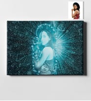 BK Gift Kişiye Özel Buz Tasarımlı Kanvas Tablo 50x70cm