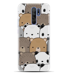Kılıfland Xiaomi Redmi 9 Kılıf Silikon Resimli Kapak Panda Pattern Stok 962