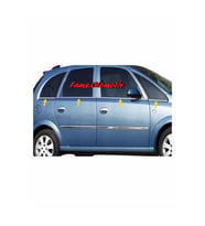Opel Meriva Krom Cam Çıtası 8 prç. 2003-2011 P. Çelik