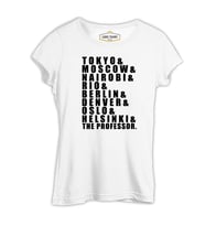 La Casa De Papel - Team Beyaz Kadın Tshirt