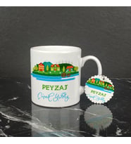 Peyzaj Kupa Bardak ve Anahtarlık Set