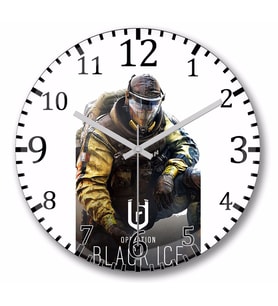 Rainbow Six Siege Duvar Saati Bombeli Gercek Cam