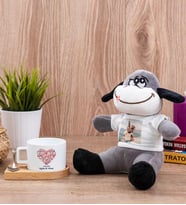Love Tasarım Hediyelik Fincan ve Peluş Eşek