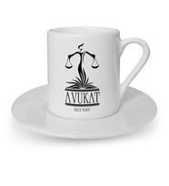 BK Gift Kişiye Özel Mesleki Avukat Türk Kahvesi Fincanı  9