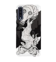Kılıfland Samsung Galaxy A70 Kılıf Silikon Resimli Kapak Gas Mask Retro Stok 442