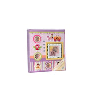 10x15cm 180'lik Bebek Arı Desenli Fotoğraf Albümü "Mor" (Pembe)