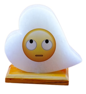 Emoji Kalp Tuz Lamba (Beyaz)