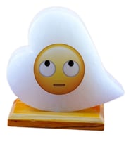 Emoji Kalp Tuz Lamba (Beyaz)