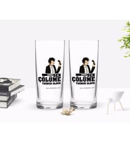 BK Gift Kişiye Özel Renkli Baskılı Çünkü Sen Çölüme Yağmur Oldun Tasarımlı İkili Rakı Bardağı Seti-3 (Beyaz)