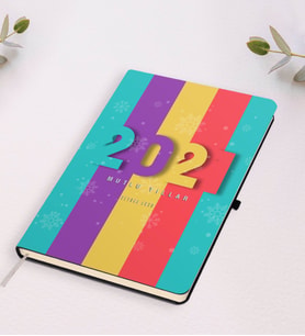 BK Gift Kişiye Özel 2024 Mutlu Yıllar Siyah Defter-8 (Siyah)