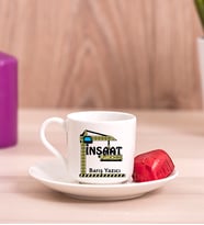 İnşaat Mühendisi Porselen Türk Kahvesi Fincanı