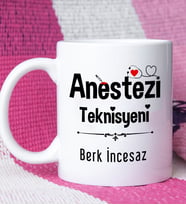 Anestezi Teknisyeni Tasarımlı Kişiye Özel Anestezi Teknisyeni Kupa Bardak