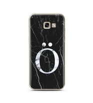 Samsung A5 (2017) Siyah Mermer Harf Tasarımlı Telefon Kılıfı Ö-Harfi 