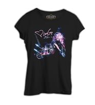 Lady Gaga - Motorcycle Siyah Kadın Tshirt