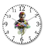 Coringa Heath Ledger Joker Duvar Saati Bombeli Gercek Cam