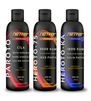 Netfer 3'lü İnce Kalın Pasta Cila Set - 3x100 mL