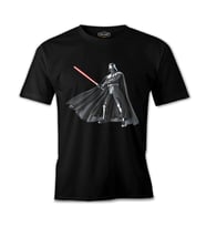 Star Wars - Darth Vader Lightsaber Siyah Erkek Tshirt