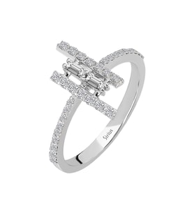 Sirius F Renk 0,33 Karat Baget Pırlanta Yüzük 0717R0263