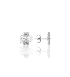 Söğütlü Silver Gümüş yonca modeli küpe
