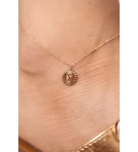 Rose Altın Denizatı Halhal (Çok Renkli)