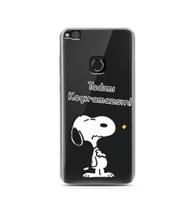 Snoopy Tasarımlı Süper Şeffaf Silikon Telefon Kılıfı Huawei P9 Lite 2017 