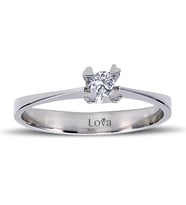 Lova G Renk 0,10 Karat Pırlanta Tektaş Yüzük - 1030081