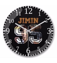 Bts Jimin   Duvar Saati Bombeli Gercek Cam