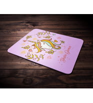 Kişiye Özel Unicorn Temalı Mouse Pad (Renksiz)
