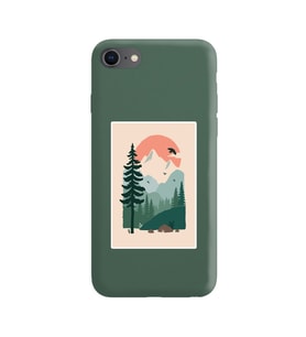 Koyu Yeşil Lansman Telefon Kılıfı Iphone 8
