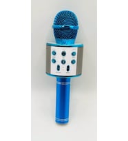 Mavi Renk Karaoke Mikrofon (bluetooth/usb/aux/tf)