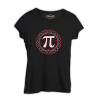 Matematik - Pi 9 Siyah Kadın Tshirt