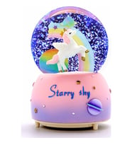 Kar Küresi Unicorn Işıklı