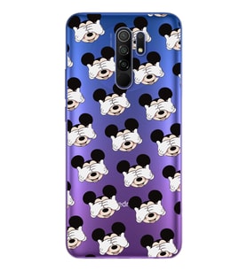 Mickey Tasarımlı Süper Şeffaf Silikon Telefon Kılıfı Xiomai Redmi 9