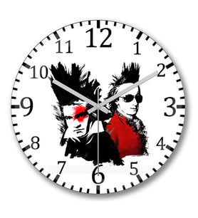 Beethoven Mozart Punk Duvar Saati Bombeli Gercek Cam