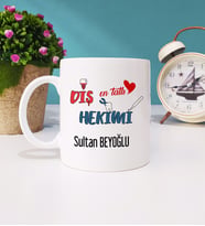 Mesajlı Diş Hekimi Kupa Bardak