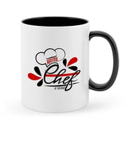 BK Gift Kişiye Özel  Chef Siyah Kupa Bardak  5