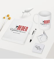 BK Gift Kişiye Özel Beden Eğitimi Öğretmeni Temalı Beyaz Defter Kalem Kupa Ayna Seti