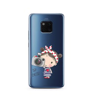 Foto Kız Tasarımlı Süper Şeffaf Silikon Telefon Kılıfı Huawei Mate 20 Pro