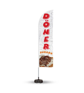 Döner Temalı Yelken ve Reklam Bayragı