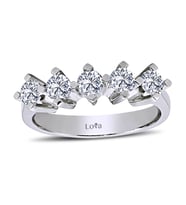Lova E Renk 0,80 Karat Pırlanta Beştaş Yüzük - 1010072